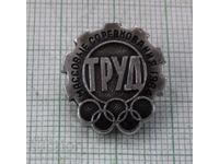 Badge - Mass competitions of DSO Labor 1984 USSR