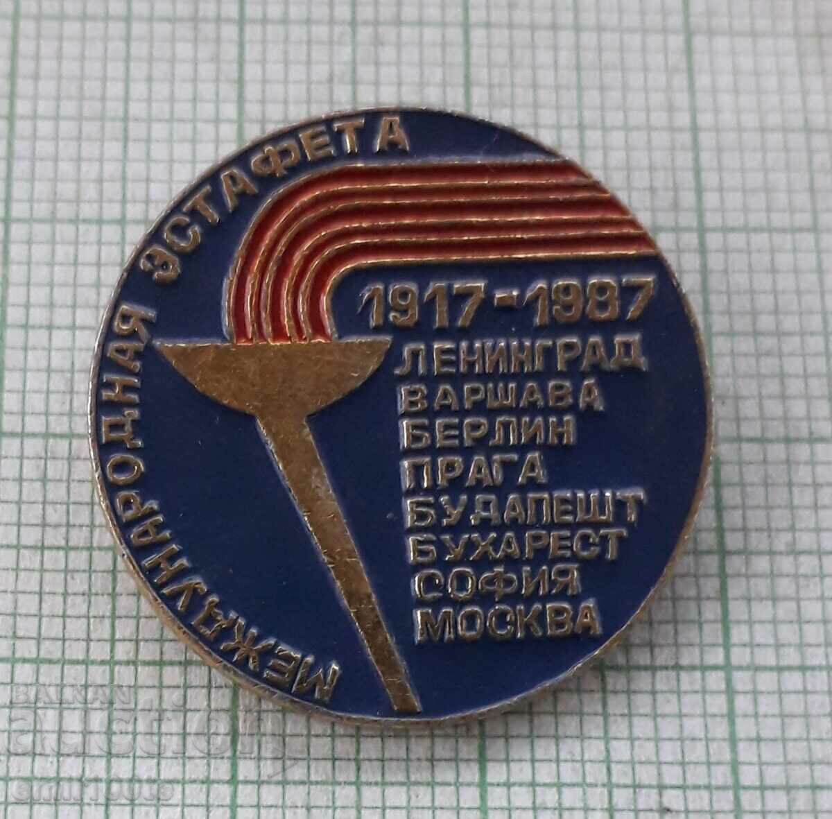 Badge - Relay Socialist Capitals 1987