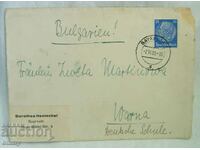 Plic poștal 1939 - călătorit din Germania la Varna