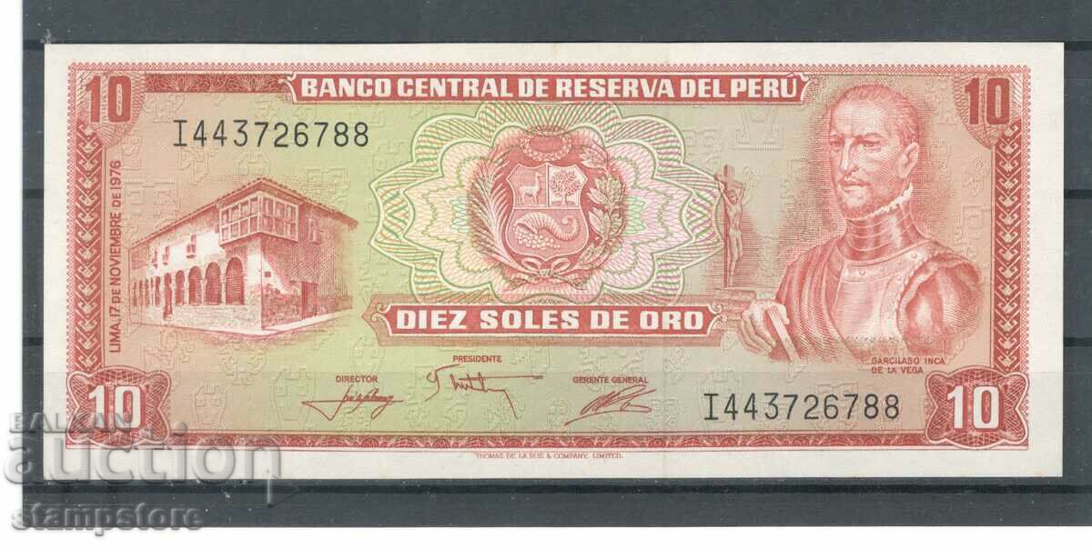 Περού - 10 Oro - 1976