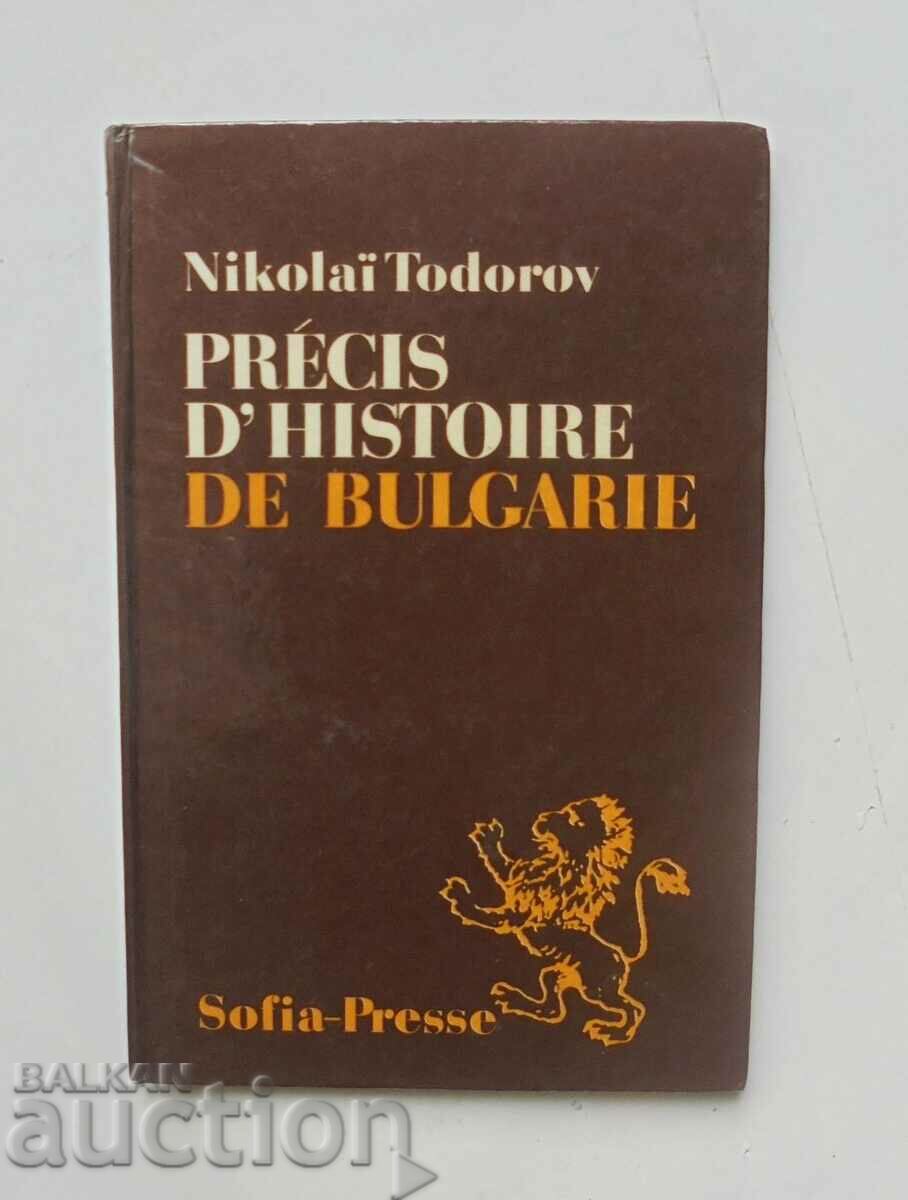 Précis d'histoire de Bulgarie - Nikolai Todorov 1975