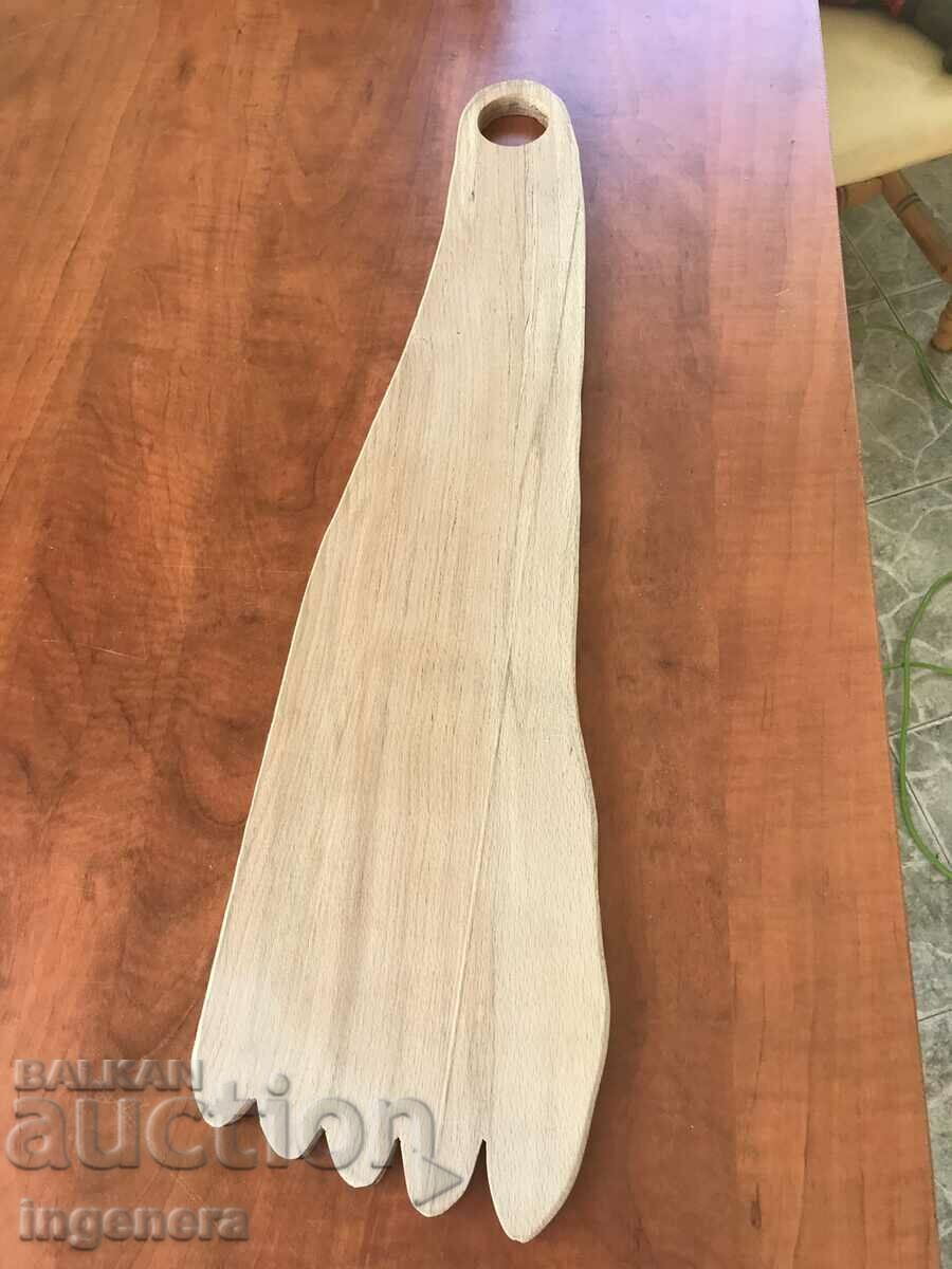 BOARD FOR LONG AND THIN APPETIZERS AND STEAKS, BEECH WOOD