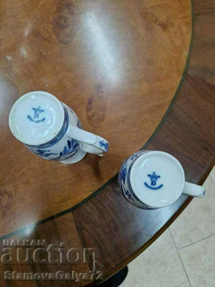 Mari ulcioare antice din porțelan ceh - 5