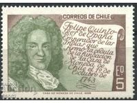 Pure stamp Philip V King of Spain 1968 from Chile