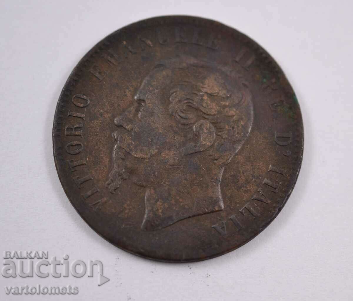 10 centimos 1867 Victor Emmanuel - Italy with price 6.00 BGN | € 3.07 10 centimos 1867 Victor Emmanuel - Italy with price 6.00 BGN | € 3.07