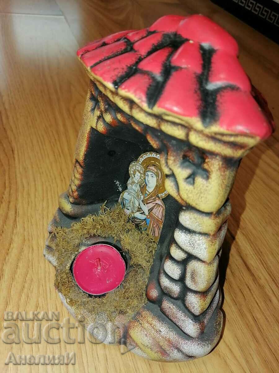 Delivery of Candlestick with icon of the Holy Virgin, 20 cm high. Price BGN 20 Delivery of Candlestick with icon of the Holy Virgin, 20 cm high. Price BGN 20