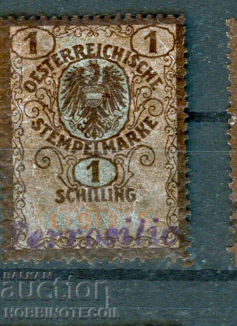 AUSTRIA - TIMBRIE - TIMBLA - 1 SCHILLING MARO