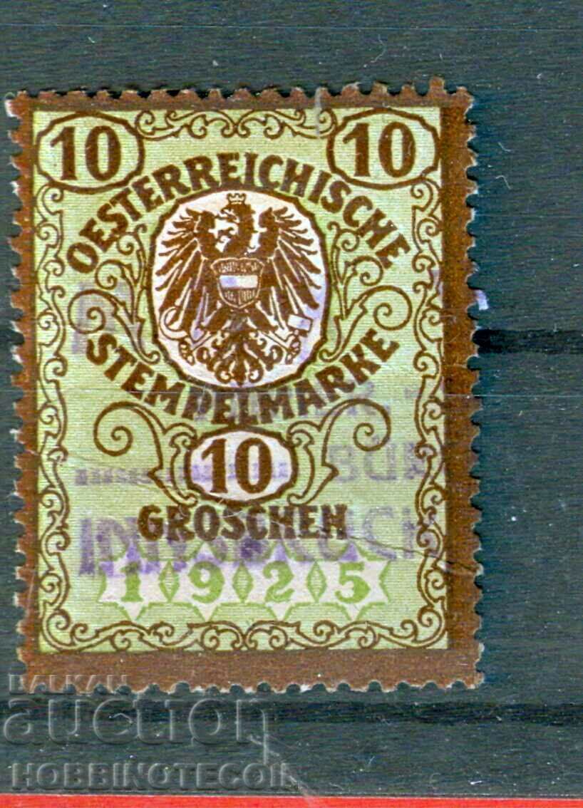 AUSTRIA - COAT STAMPS - COAT STAMP - 10 SCHILLINGS