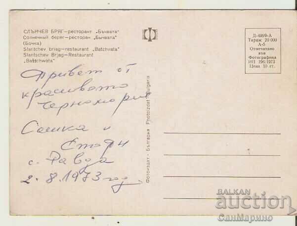 Card Bulgaria Sunny Beach restaurant "Bachvata" 2** with price 0.80 BGN | € 0.41 Card Bulgaria Sunny Beach restaurant "Bachvata" 2** with price 0.80 BGN | € 0.41