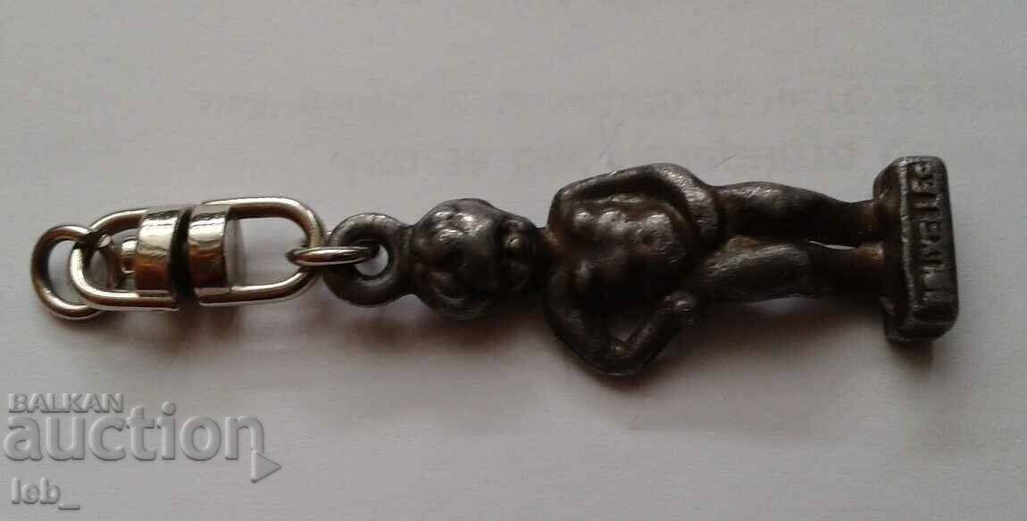 Metal keychain figurine