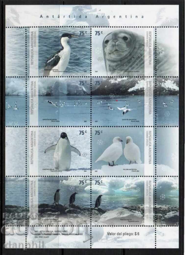 Argentina 2007 Argentina in Antarctica - small sheet Argentina 2007 Argentina in Antarctica - small sheet