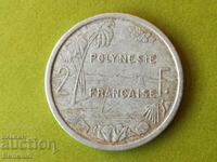 2 франка 1965 Френска Полинезия