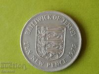10 New Pence 1975 Jersey