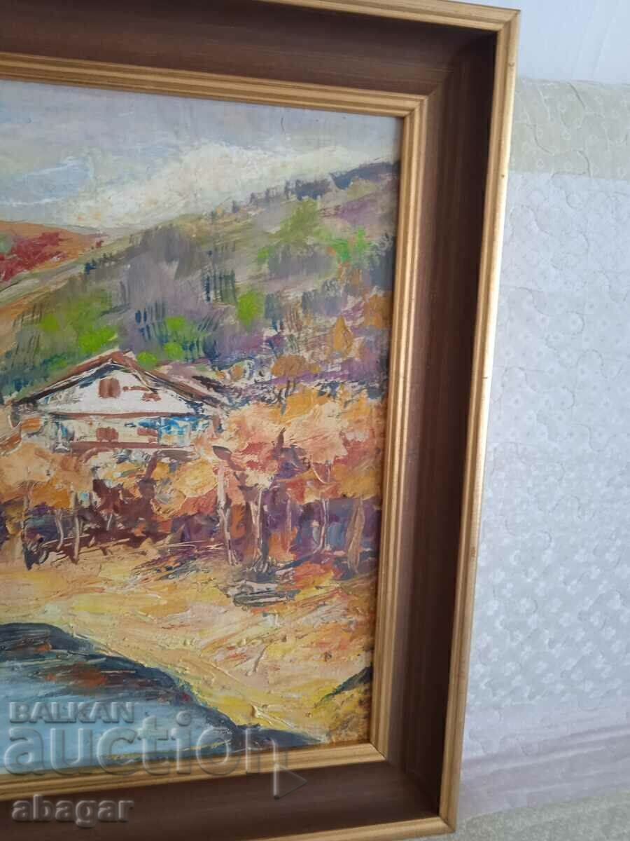 Auction Gancho Cholakov - oil landscape Auction Gancho Cholakov - oil landscape