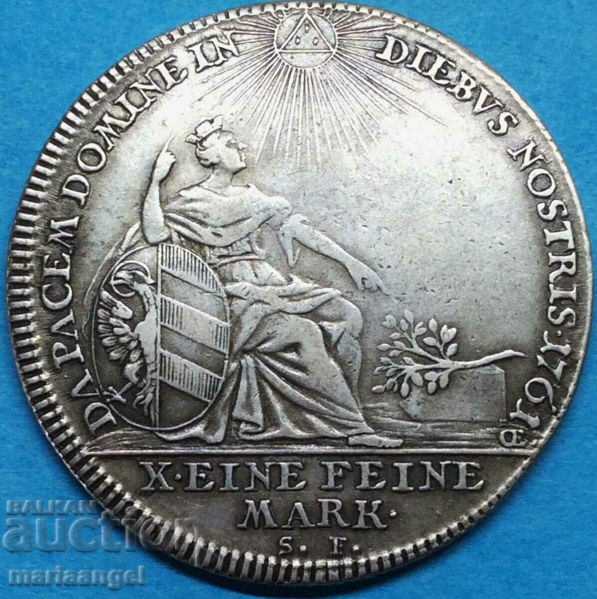 1 Талер 1761 10 марки Германия волен град Нюрнберг