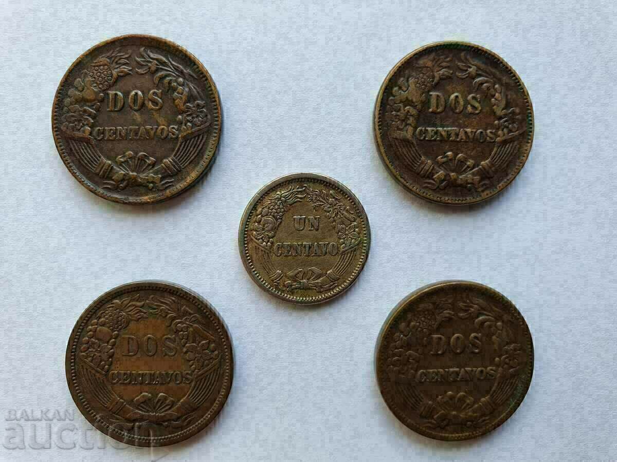 Delivery of 14 BGN PER NUMBER, CHOICE - Centavos, Peru 1863 -1895 Delivery of 14 BGN PER NUMBER, CHOICE - Centavos, Peru 1863 -1895