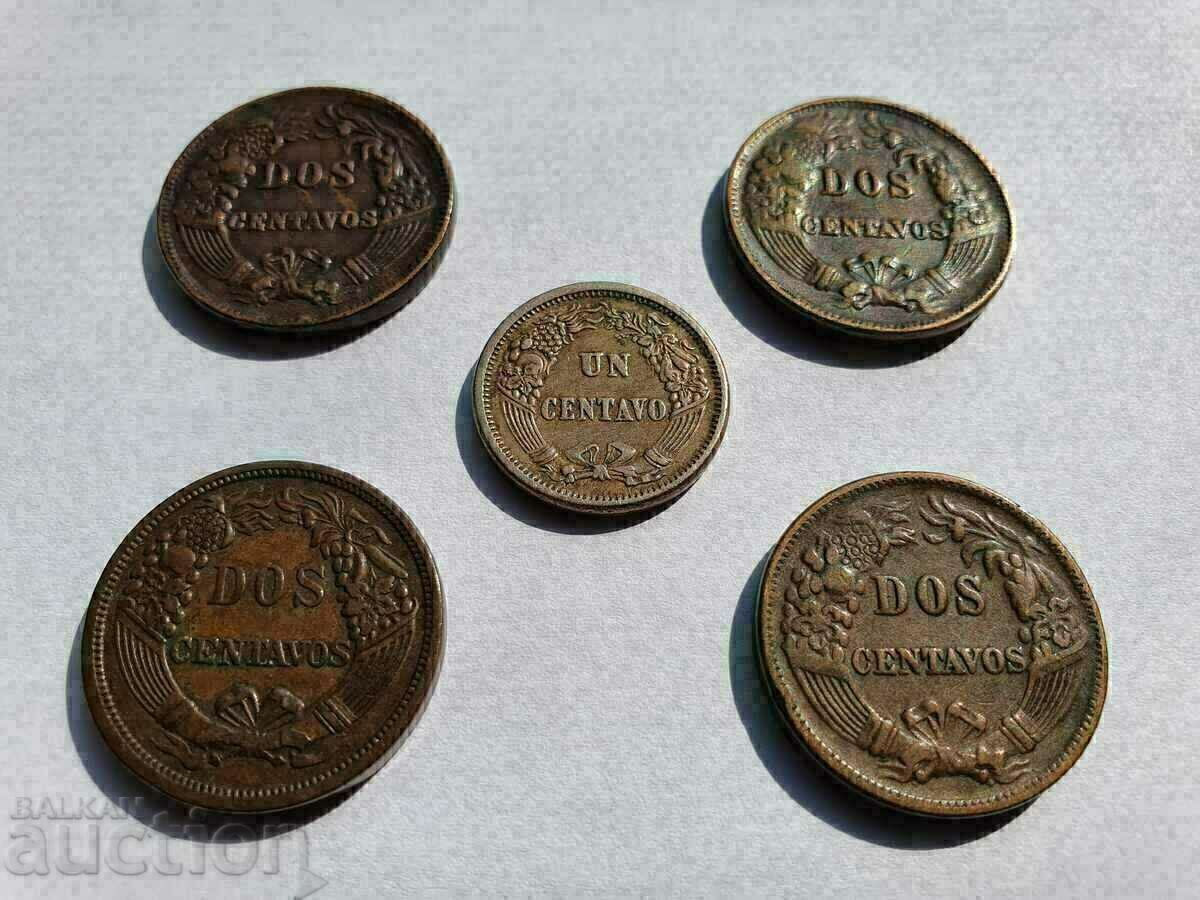 14 BGN PER NUMBER, CHOICE - Centavos, Peru 1863 -1895 - 5 14 BGN PER NUMBER, CHOICE - Centavos, Peru 1863 -1895 - 5