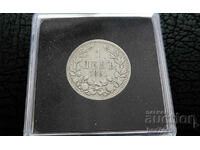 ❤️ ⭐ Bulgaria 1891 1 lev silver ⭐ ❤️