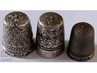 Πολύ τρεις ασημένιες δακτυλήθρες