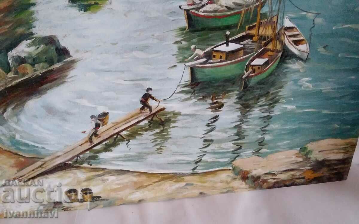 Delivery of Old painting - oil on cardboard - Mario Zhekov??? Delivery of Old painting - oil on cardboard - Mario Zhekov???