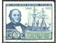 Clean stamp Ship 1966 from Chile