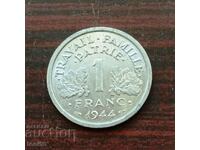 France 1 Franc 1944 In - Vichy Government