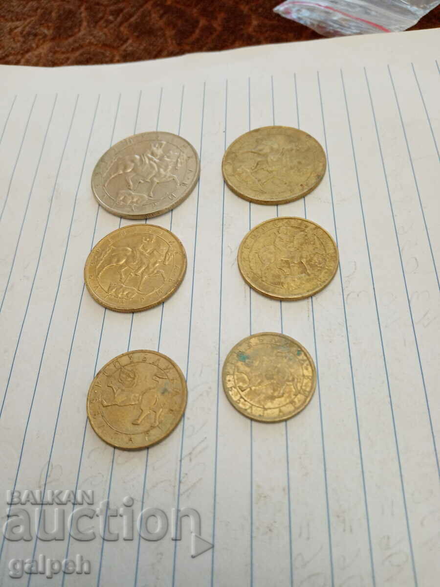 BULGARIA COINS - 1992 - 6 pcs. - BGN 2 with price 2.00 BGN | € 1.02 BULGARIA COINS - 1992 - 6 pcs. - BGN 2 with price 2.00 BGN | € 1.02