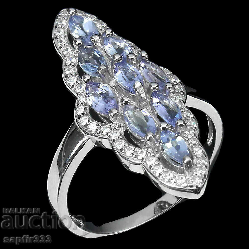 Auction DESIGNER ELEGANT RING WITH NATURAL TANZANITES Auction DESIGNER ELEGANT RING WITH NATURAL TANZANITES