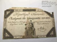 Франция 50 ливри 1792 година