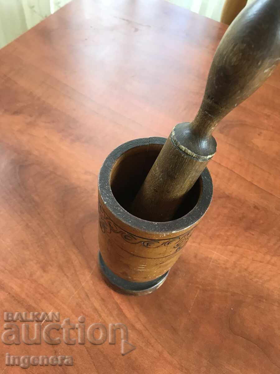 MORTAR MORTAR WOOD KNOCK ANTIQUE with price 23.00 BGN | € 11.76 MORTAR MORTAR WOOD KNOCK ANTIQUE with price 23.00 BGN | € 11.76