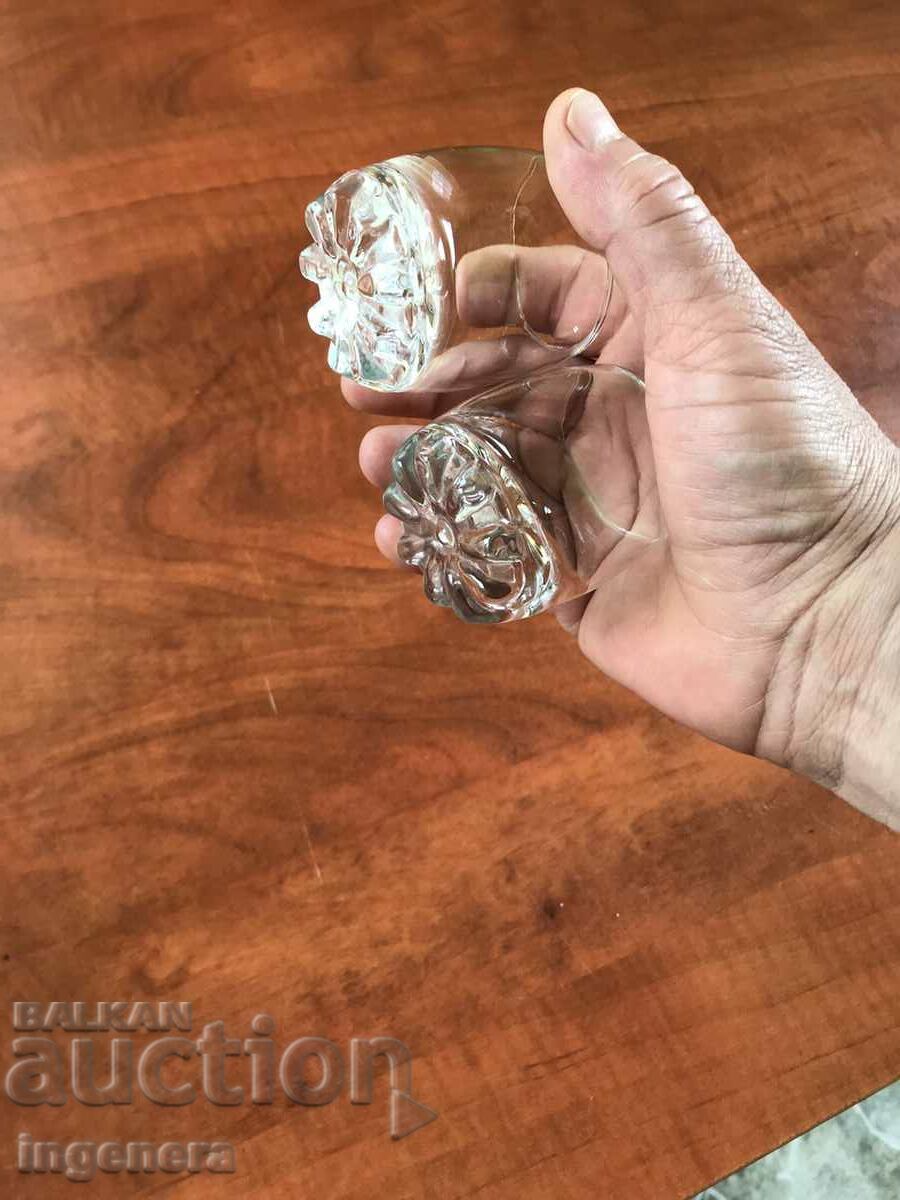 GLASS GLASS THICK EMBOSSED FOR BRANDY-2 PCS with price 4.00 BGN | € 2.05 GLASS GLASS THICK EMBOSSED FOR BRANDY-2 PCS with price 4.00 BGN | € 2.05