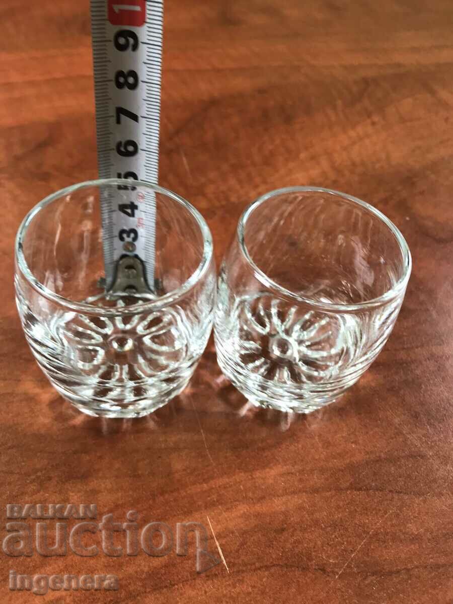 Auction GLASS GLASS THICK EMBOSSED FOR BRANDY-2 PCS Auction GLASS GLASS THICK EMBOSSED FOR BRANDY-2 PCS