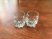 GLASS GLASS THICK EMBOSSED FOR BRANDY-2 PCS