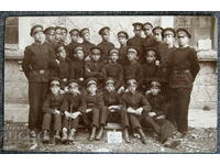1917 class class photo Plovdiv postcard
