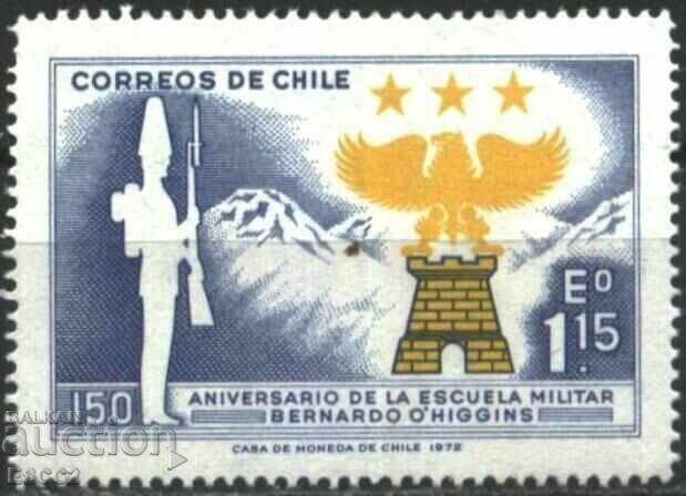 Clean stamp Bernardo O'Higgins Military School 1972 from Chile
