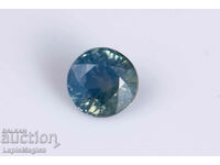Blue Green Sapphire 0.36ct 3.7mm Round Cut Heated #9