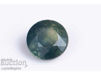 Blue Green Sapphire 0.37ct 4mm Round Cut Heated #13