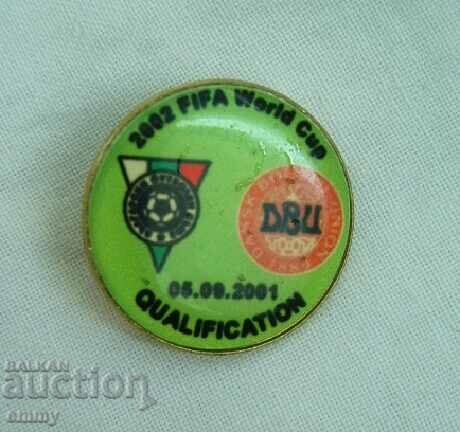 Football badge Bulgaria-Denmark FIFA World Cup 2002