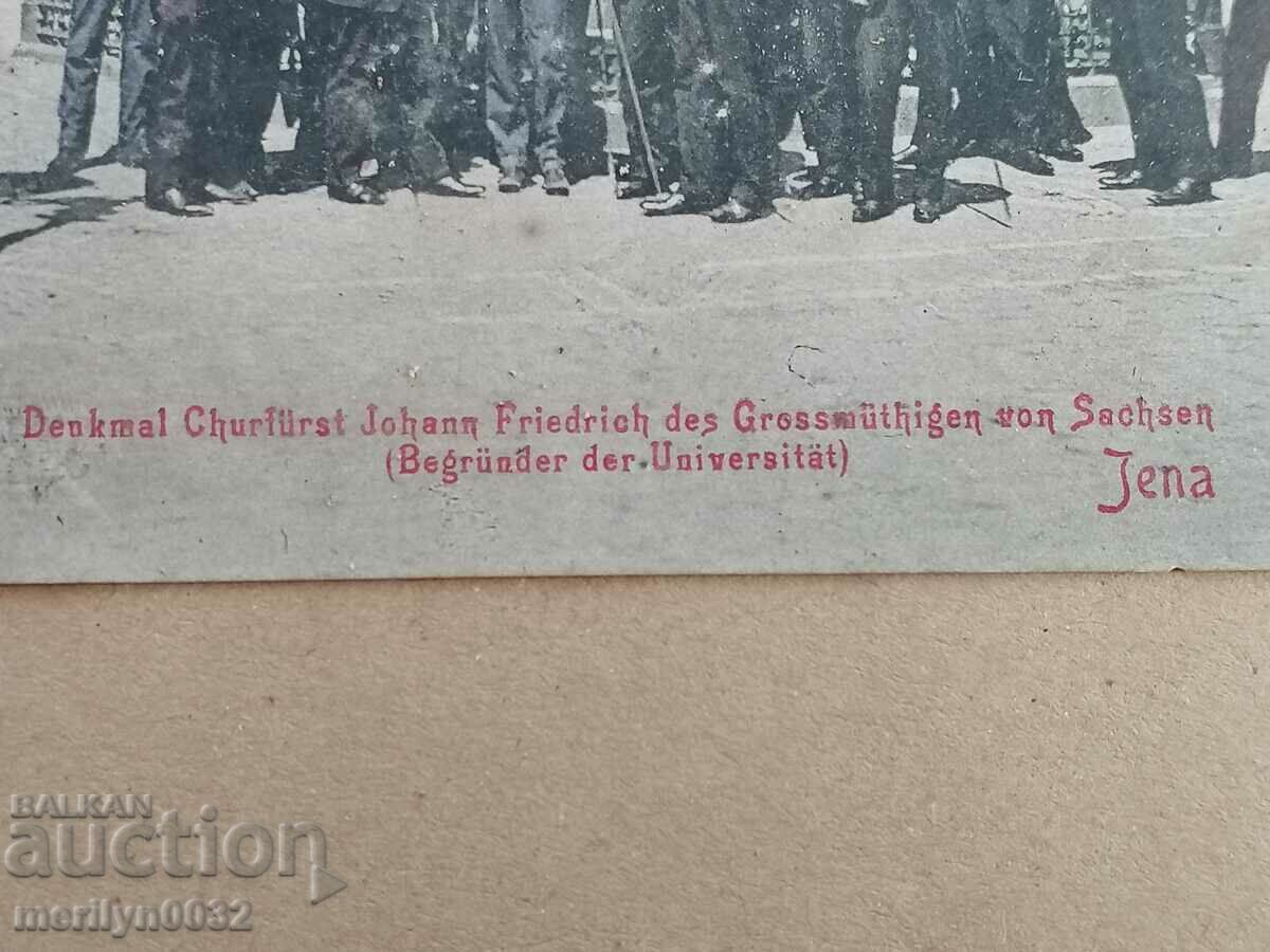 Delivery of Old postcard Jena