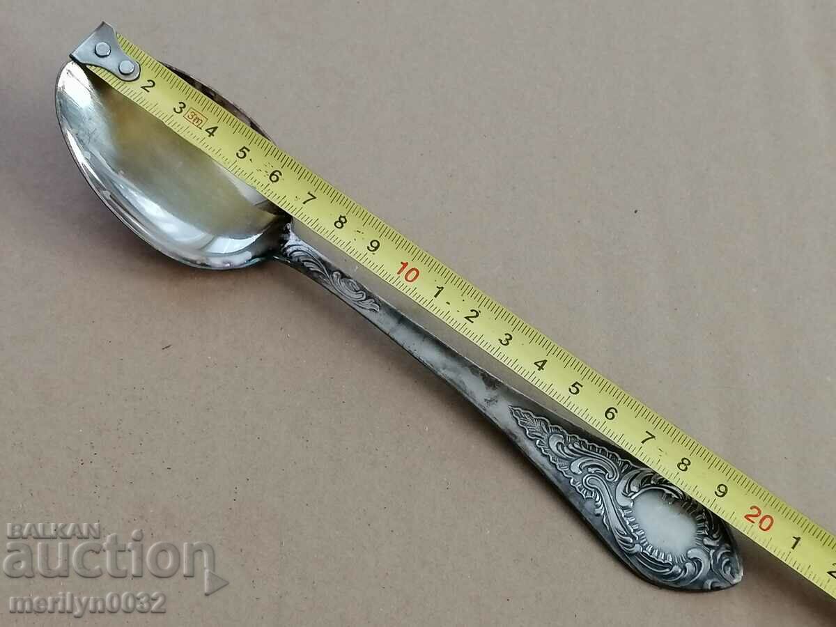 6 tablespoons thickly silver-plated unused USSR spoon - 6 6 tablespoons thickly silver-plated unused USSR spoon - 6