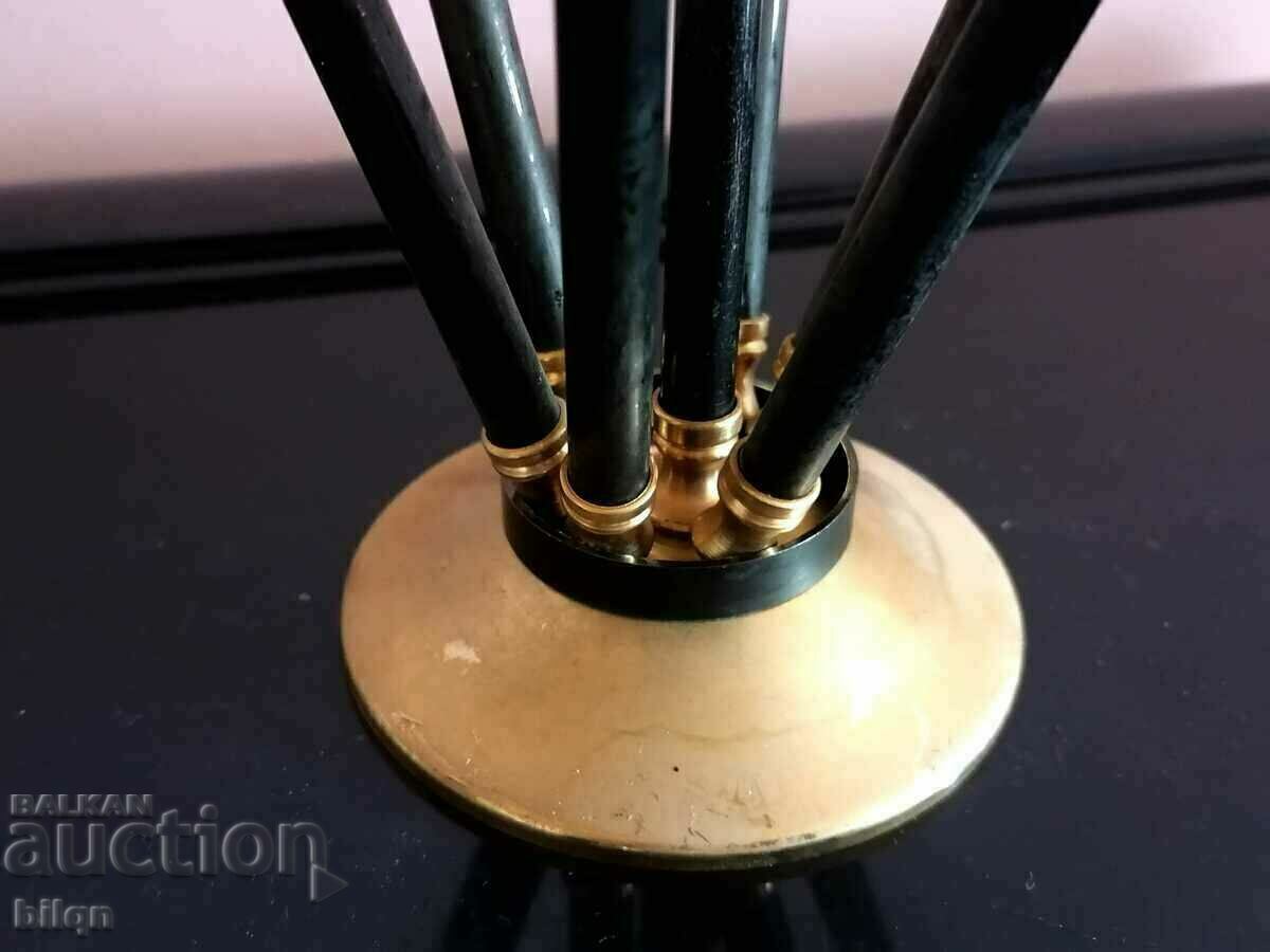 Delivery of Incredibly Beautiful Gold-Plated Set-Spoons On A Stand Delivery of Incredibly Beautiful Gold-Plated Set-Spoons On A Stand