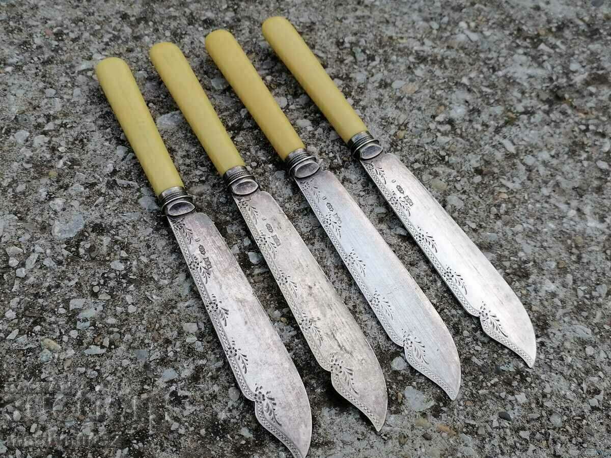Παλιά επιχρίσματα μαχαιριών για ασημένια χάραξη