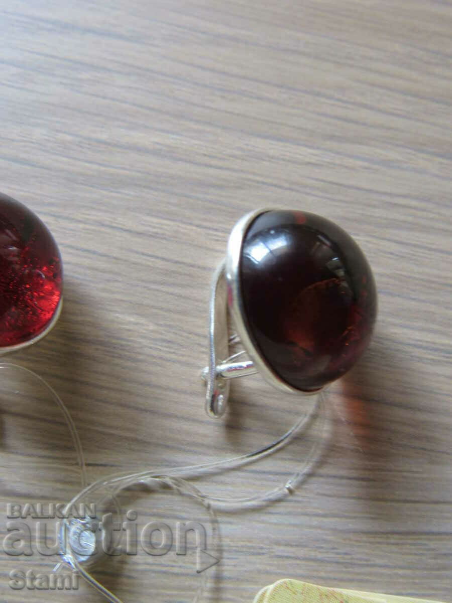 Auction Premium Baltic amber earrings Auction Premium Baltic amber earrings