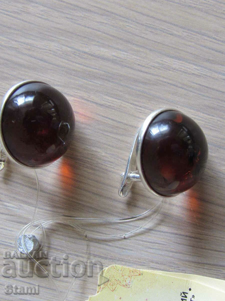 Premium Baltic amber earrings - 5 Premium Baltic amber earrings - 5