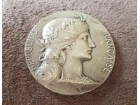 Medalia de argint Franța pentru Jeton de Placă de Tragere