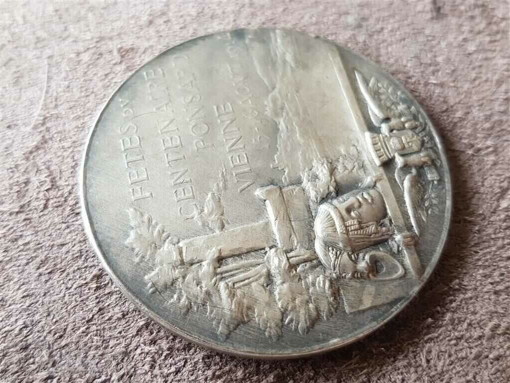 Silver Medal France for the centenary of Ponsard 1914. - 6 Silver Medal France for the centenary of Ponsard 1914. - 6