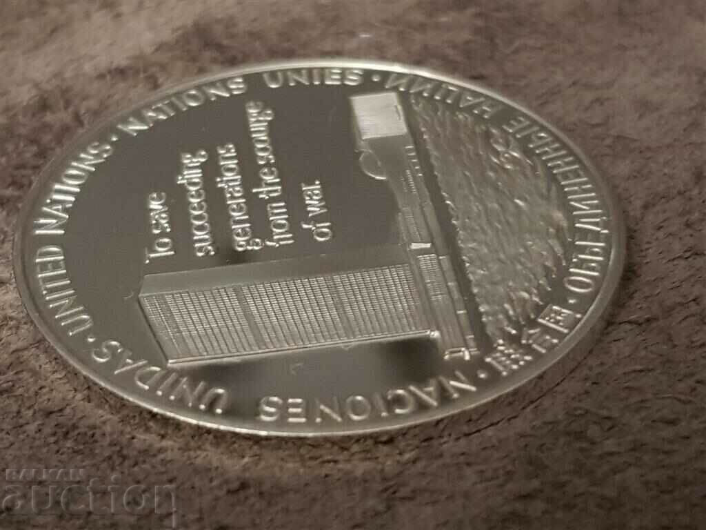 Auction United Nations Anniversary Silver Commemorative Coin Auction United Nations Anniversary Silver Commemorative Coin