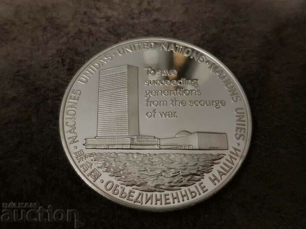 United Nations Anniversary Silver Commemorative Coin United Nations Anniversary Silver Commemorative Coin