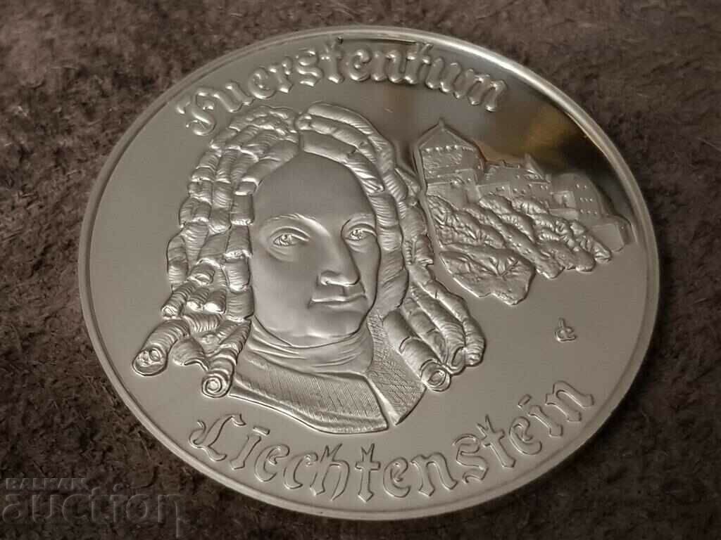 Moneda comemorativă de argint a Principatului Liechtenstein 1975