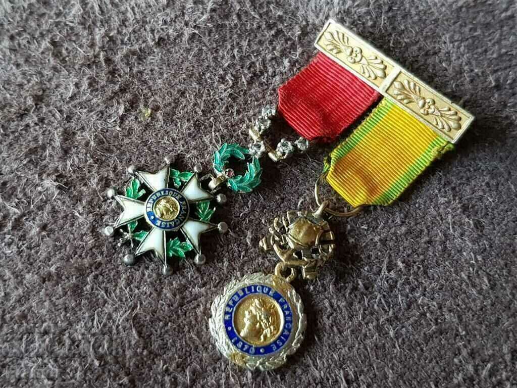 18k gold MINIATURE with DIAMONDS Legion and military orders 1870 with price 1470.00 BGN | € 751.60 18k gold MINIATURE with DIAMONDS Legion and military orders 1870 with price 1470.00 BGN | € 751.60